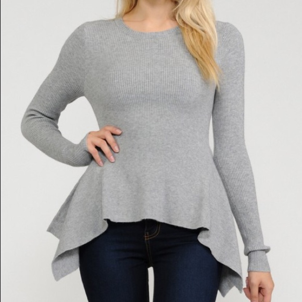 Peplum sweater